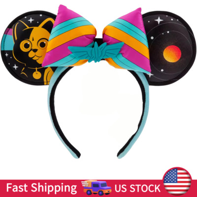 Disney. Parks Cinderella Minnie  2025 Mouse Blue Ears Headband US Disneyland New-image