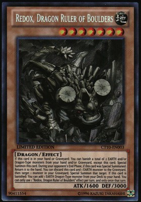 Yu-Gi-Oh! - Redox, Dragon Ruler of Boulders 2013 CT10-EN003 SR Limited Edition-image
