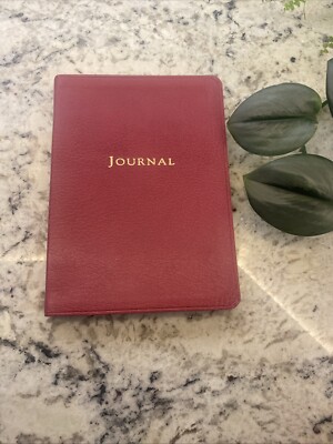 Pink Journal Diary Leather? Soft Cover Lined Pages Writing Memories Creative-image