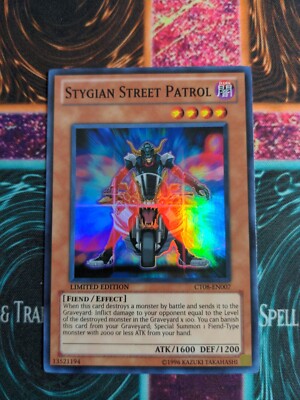 Yu-Gi-Oh! Stygian Street Patrol CT08-EN007 Limited Super Rare NM -image