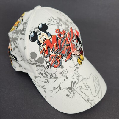 Disneyland Disney Park Hat Cap Graffitti Mickey Mouse Donald Duck Chip n Dale-image