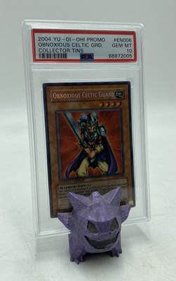 2004 Yu-Gi-Oh Obnoxious Celtic Guard Ltd. Ed. PSA Gem Mint 10 Collector Tins-image