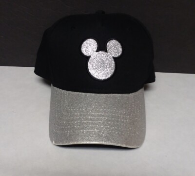 Walt Disney World Mickey Mouse Black & Silver Baseball Ball Cap Florida-image