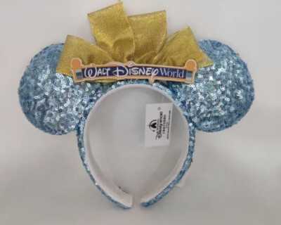 Disney Parks Walt Disney.World Entrance Sign Marquee WDW Mouse Ears Headband-image