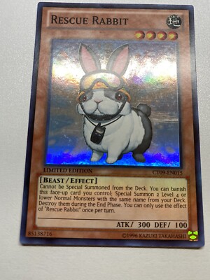 Yugioh Rescue Rabbit Super Rare Limited Edition CT09-EN015 HP-image