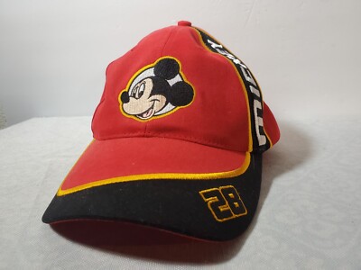 Walt Disney World Mickey Mouse 28 Baseball Cap Hat Red Strapback-image