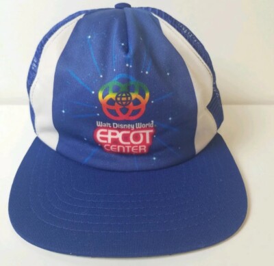  VTG 1982 Retro Epcot Center Walt Disney World Trucker Snapback Mesh Cap New Era-image