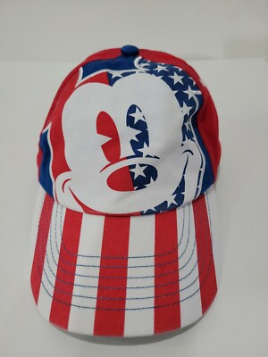 Youth Size Walt Disney World Red/White/Blue Mickey Baseball Cap/Hat-image