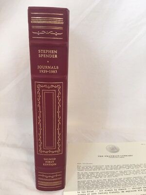 Stephen Spender Journals 1939-1983 Signed First Edition Society Franklin Library-image