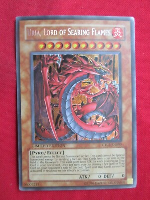 YuGiOh TCG Uria, Lord of Searing Flames 2006 CT03-EN005 Limited Ed. LP-image