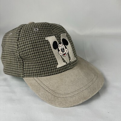 Walt Disney World Hat Vintage Plaid Mickey Mouse Embroidered Adult Adjustable-image