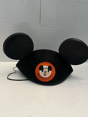 Disney Parks Mickey Mouse Ear Hat Mickey Patch Walt Disney World Adult Size-image