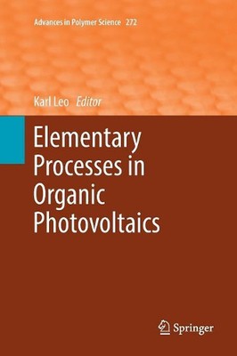 Elementary Processes in Organic Photovoltaics by Karl Leo (English) Paperback Bo-image