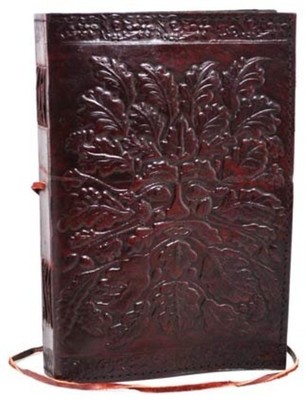 GREENMAN Blank Page BOOK Handcrafted Leather Handmade Writing Unlined JOURNAL-image