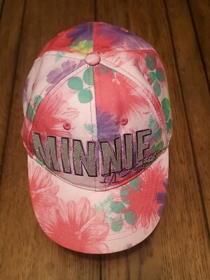 Disney Parks: Minnie Mouse WDW - Walt Disney Flowers Hat Adjustable - Pink -image