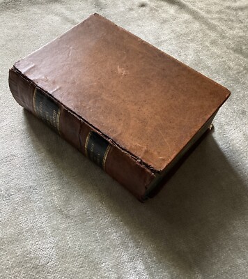 Antique Livestock Cyclopedia, Leatherbound, 1886, A.H. Baker, Illustrated.-image