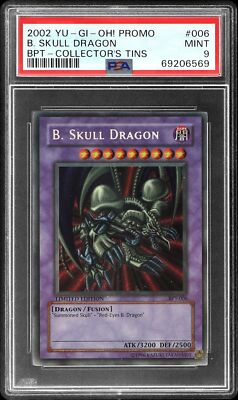 2002 YU-GI-OH! PROMO BPT-COLLECTOR'S TINS #006 B. SKULL DRAGON PSA 9-image