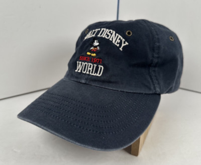 Walt Disney World Navy Embroidered Mickey Mouse Strapback Hat - Adjustable Cap-image