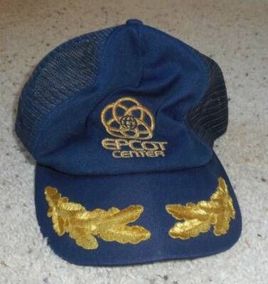 Vintage Walt Disney World Epcot Center Snapback Hat Scrambled Eggs Gold Brim-image