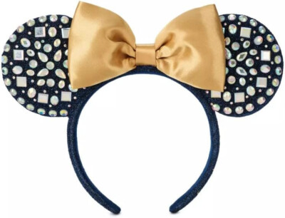 Disney Parks Minnie Mouse WDW 50th Anniversary Jeweled Ears Headband 2022 NWT-image