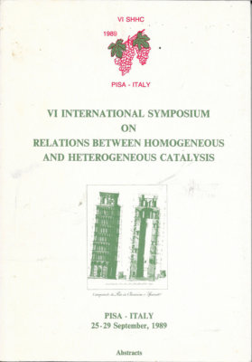 1989 Symposium Pisa Italy Homogeneous Heterogeneous Catalysis Chemistry Polymer -image