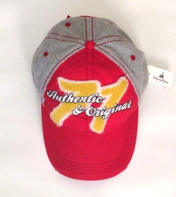 BNWT Walt Disney World 1971 Baseball Cap Hat One size Red and Gray '71-image
