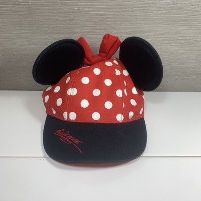 Disney Parks Minnie Mouse Ears Polka-Dots Hat Cap Size Youth Walt Disney World-image