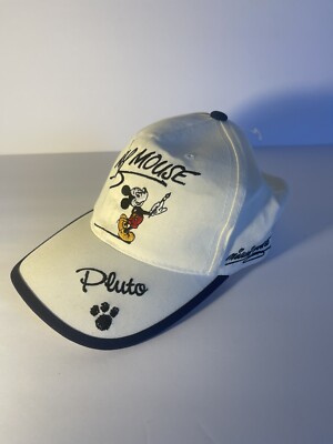 Vintage Mickey Mouse Walt Disney World (Seems Small) Hat Cap Pluto Minnie Goofy-image