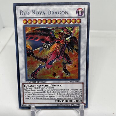 CT07-EN005 Red Nova Dragon Secret Rare Limited Edition NM Yugioh Card-image