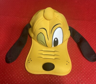 Walt Disney World PLUTO 3D Hat Cap Long Ears Bill Goofy Floppy Vintage-image