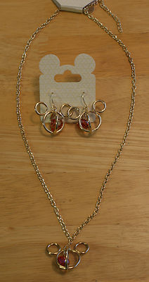 New Walt Disney World Parks MICKEY MOUSE Halloween Necklace & Earring Set-image
