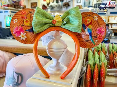 US Disney Parks WDW Enchanted Tiki Room Birds Dole Whip Minnie Ears Headband 🎉-image