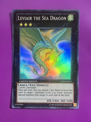 Yu-Gi-Oh TCG Leviair The Sea Dragon CT09-EN018 Limited Edition Super Rare LP-image