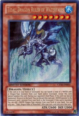Yugioh! LP Tidal, Dragon Ruler of Waterfalls - CT10-EN001 - Secret Rare - Limite-image