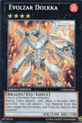 Yugioh! LP Evolzar Dolkka - CT09-EN001 - Secret Rare - Limited Edition Lightly P-image
