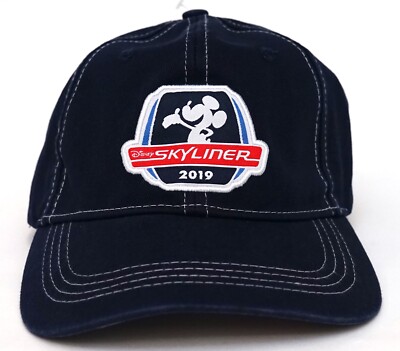 New Disney Parks WDW Disney Skyliner 2019 Navy Blue Adjustable Baseball Hat-image