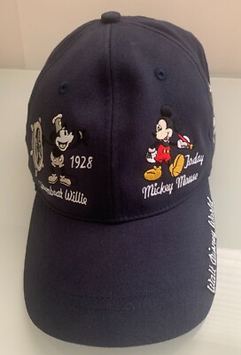 Walt Disney World Many Faces of Mickey Mouse Navy B B Cap Embroidered Adjustable-image