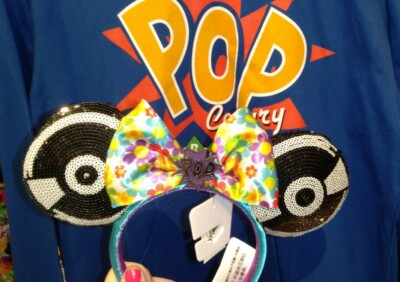 Walt Disney World Resort Pop Century Minnie Mouse Sequin Record Ears Headband-image