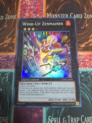 Yu-Gi-Oh! Wind-Up Zenmaines CT09-EN008 Limited Super Rare Near Mint b2/-image