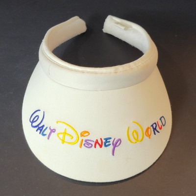 Vintage Official Walt Disney World White O/S Visor/Hat-image
