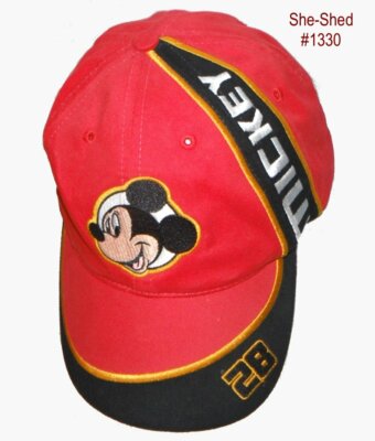 Mickey Mouse Hat Walt Disney World Adjustable Mickey Baseball Hat Cap Red #28-image