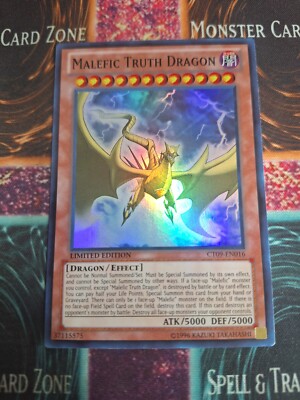 Yu-Gi-Oh! Malefic Truth Dragon CT09-EN016 Super Rare Limited Near Mint a1/-image