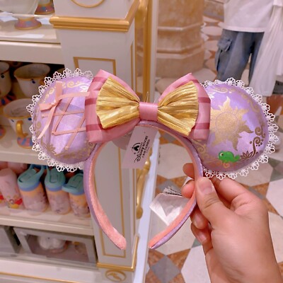 Disney Parks Rapunzel Tangled Pascal Ears Minnie Headband Disneyland-image