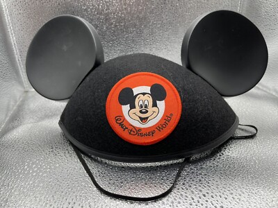 Mickey Mouse Ears Felt Hat Parks Original Black Walt Disney World - Youth Size-image