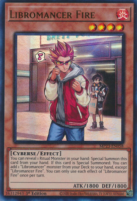 Libromancer Fire MP23-EN058 - Ultra Rare - Near Mint 1st Edition YuGiOh! TCG-image