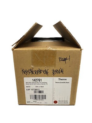 (30/Cs) THERMO 384-Well Optical Bottom Black Cell Culture Plates w/ Lid 142761-image