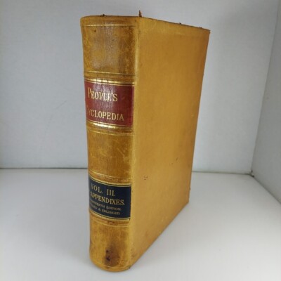 People's Cyclopedia of Universal Knowledge Vol 3 17th Edition 1887 Illus HC-image