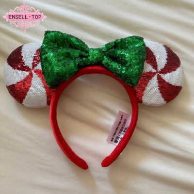 New Disney Parks Mickey Minnie Mouse Lollipop Candy Cane Cutie Ears Headband-image