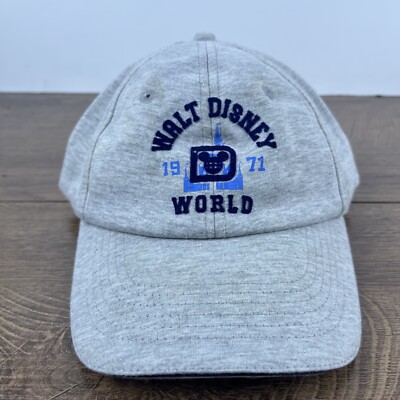 Walt Disney World Hat Disney Gray Adjustable Hat Gray Adult Size Hat-image