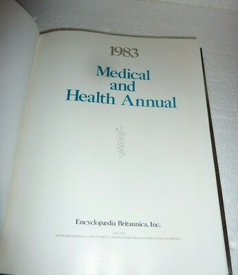 Vintage Encyclopedia Britannica 1983 Medical & Health Annual Replacement Volume-image